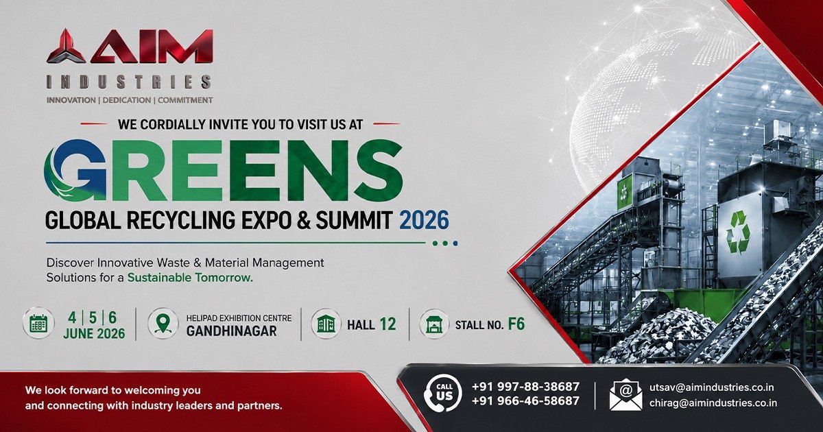 Join AIM Industries at Global Recycling Expo and Summit 2026 - Gandhinagar