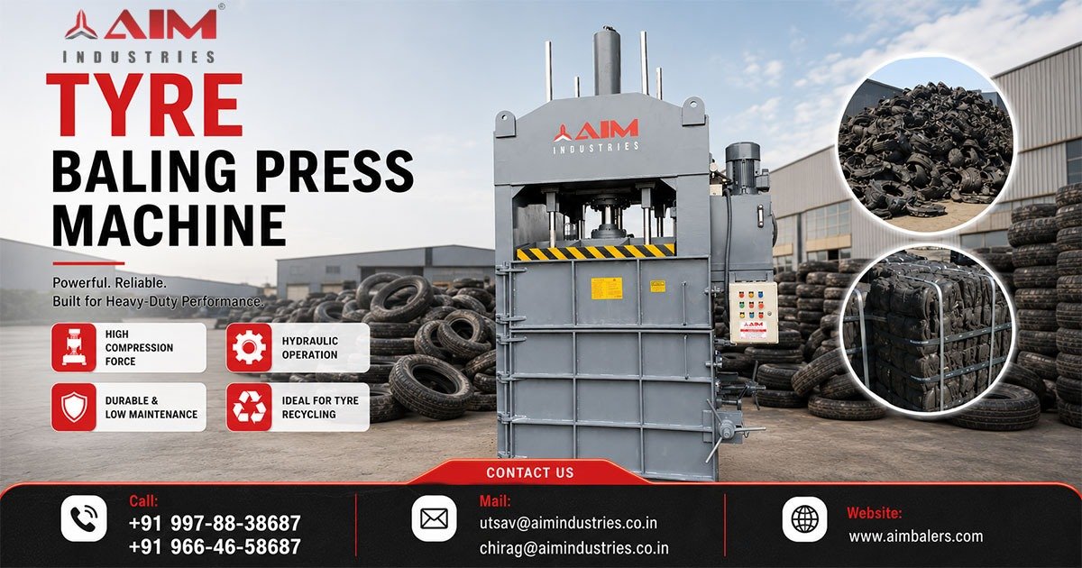 Tyre Baling Press Machine in Zambia