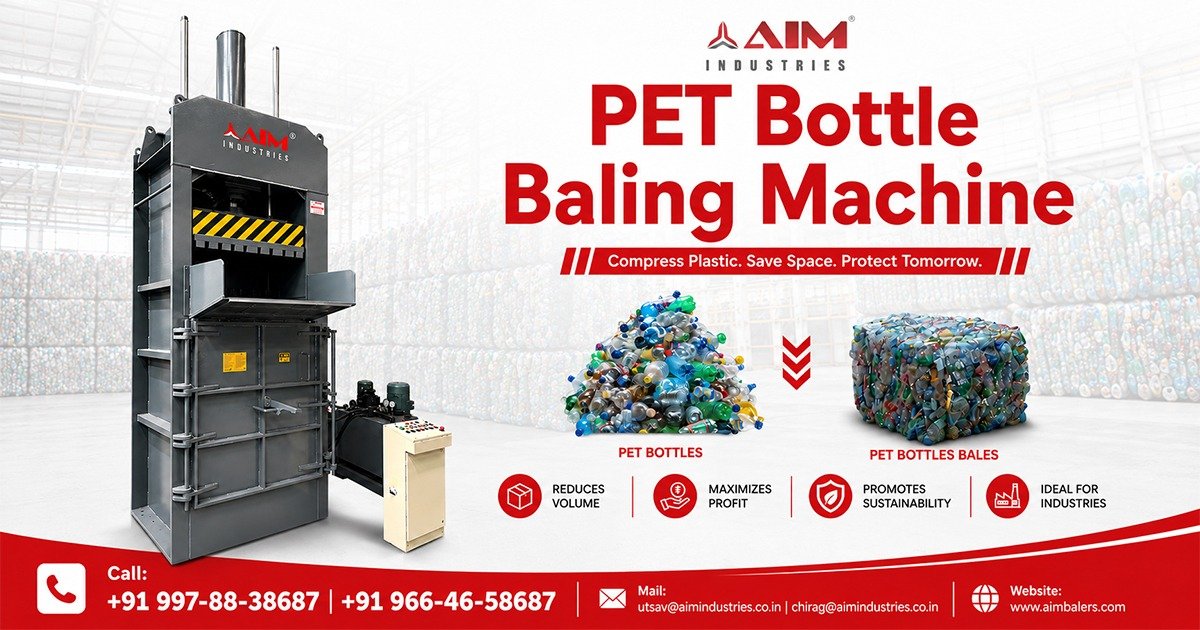 PET Bottle Baling Machine for Recycling Industry in Egypt