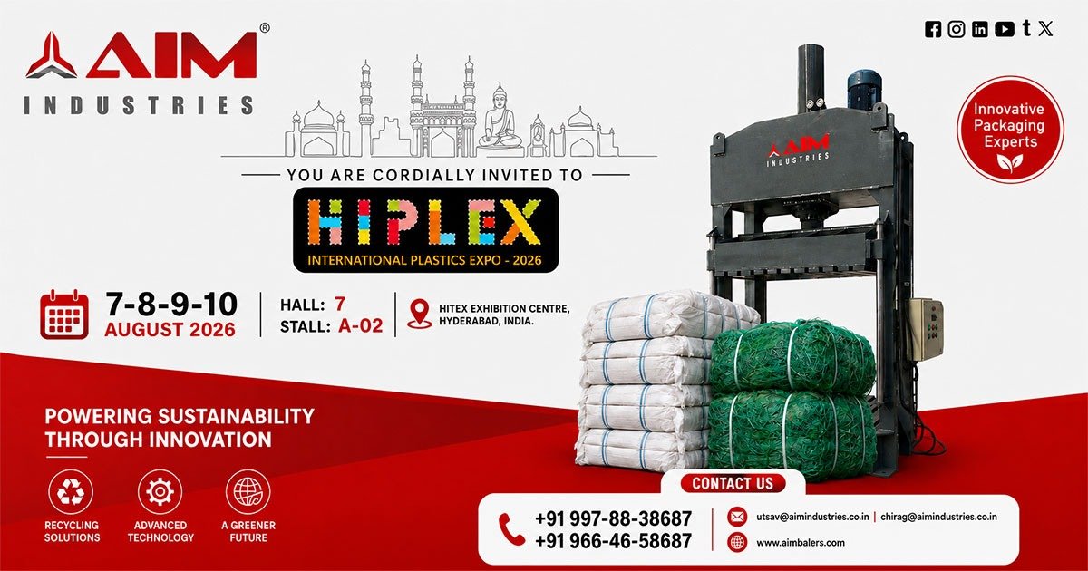 Meet AIM Industries at Hiplex International Plastic Expo, Hyderabad-2026