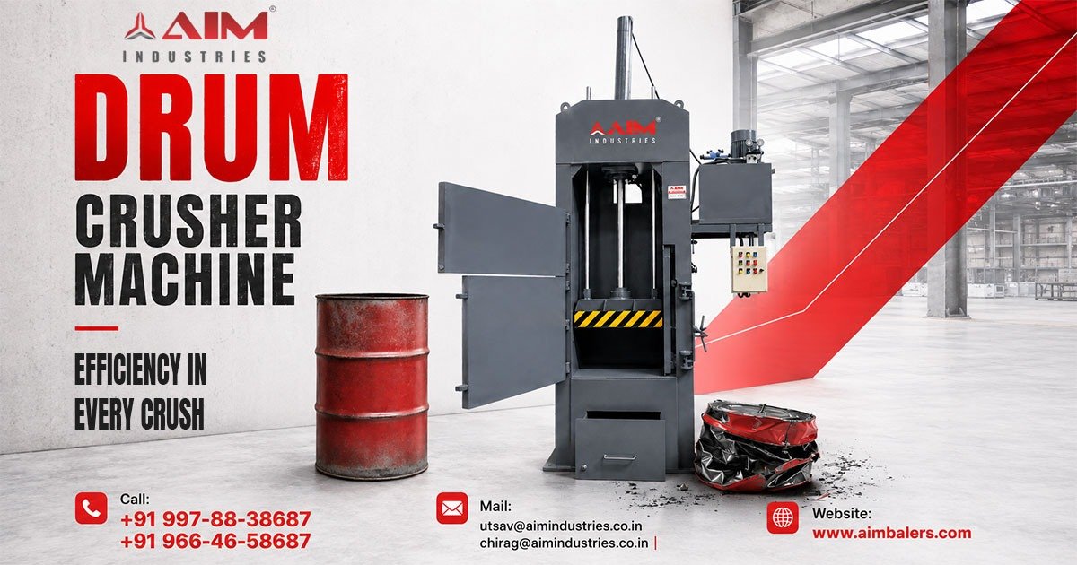 Heavy-Duty Drum Crusher Machine in Haryana
