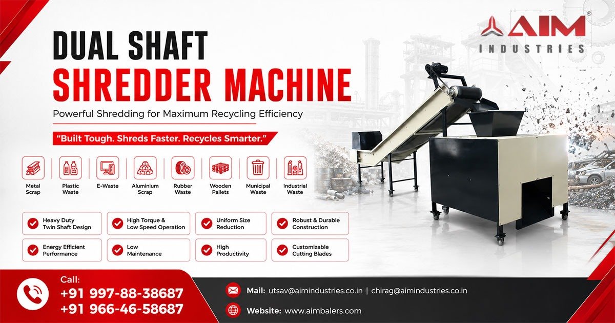 Dual Shaft Shredder Machine in Malawi