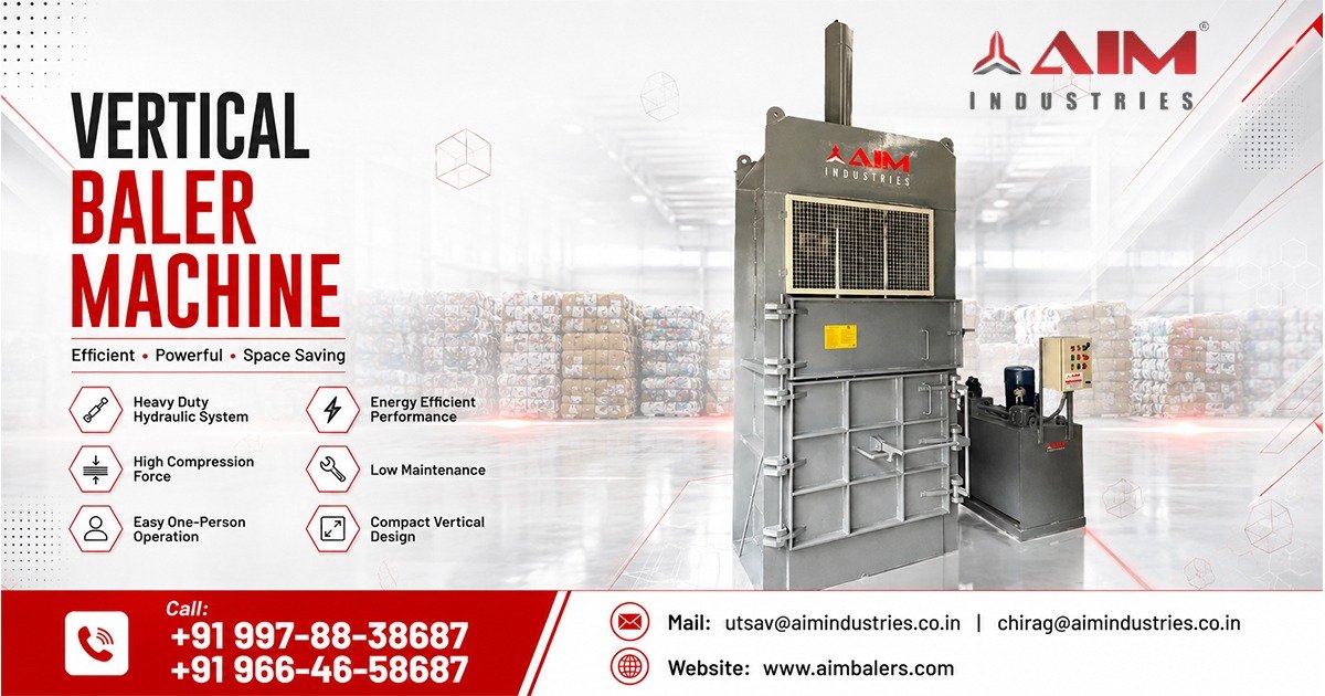 Premium Vertical Baler Machine in Telangana