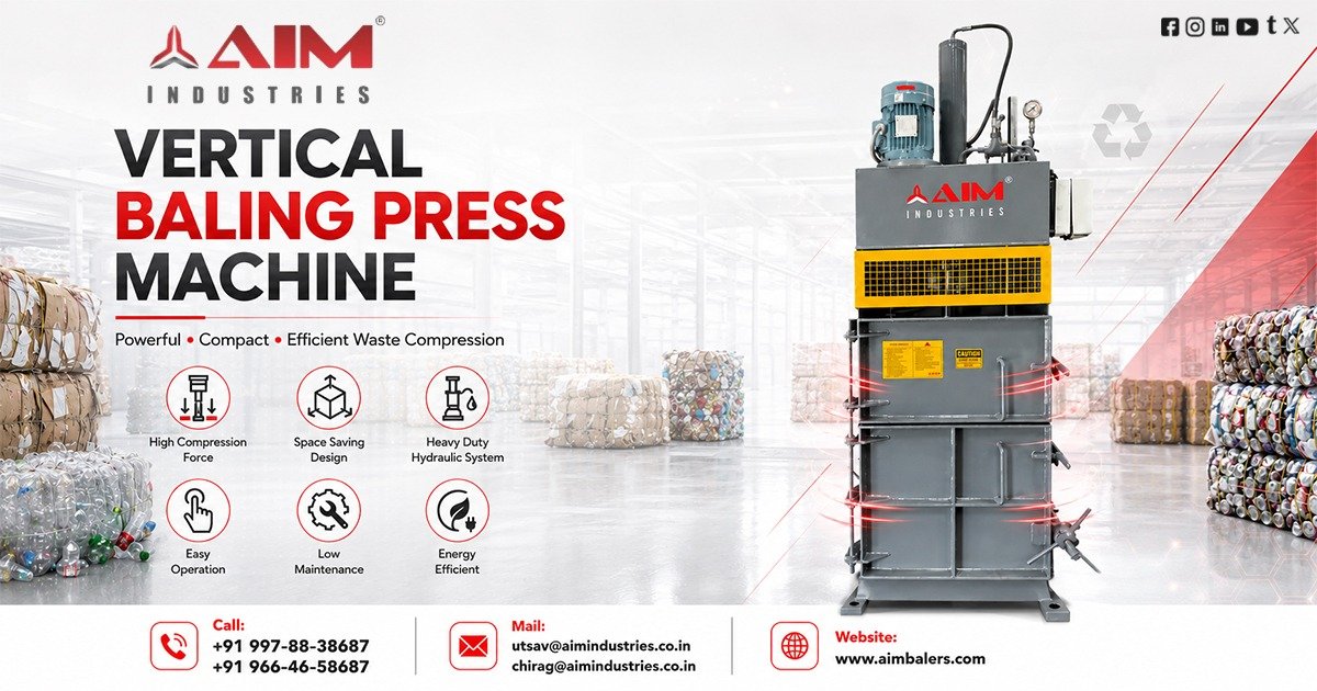 Vertical Baling Press Machine Exporter in Oman