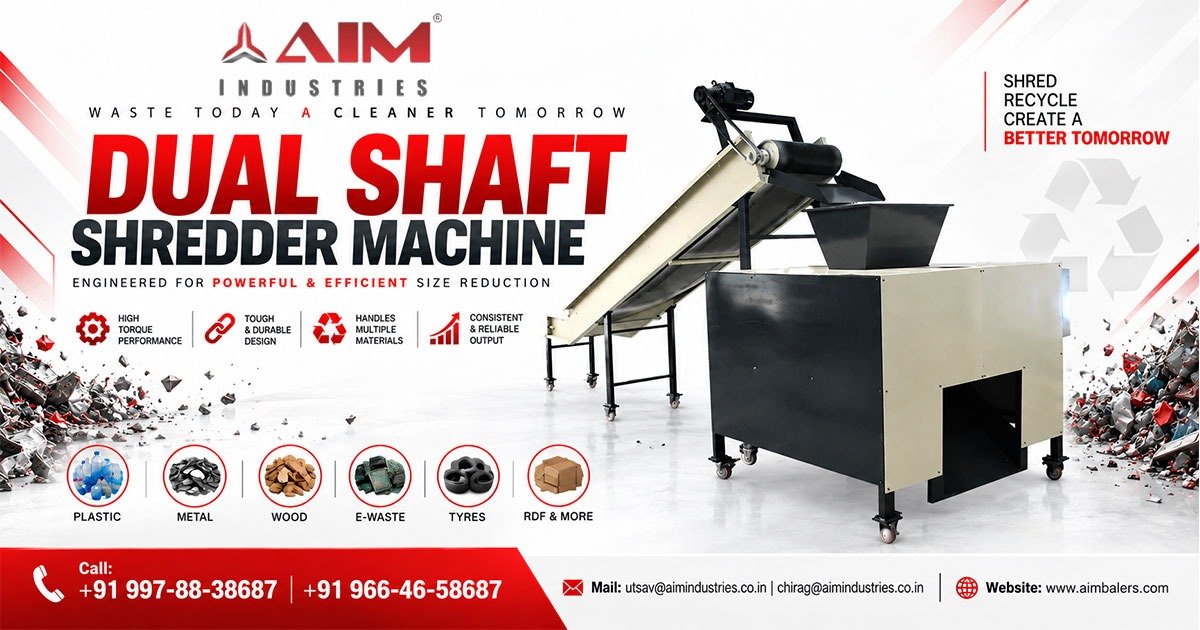 Dual Shaft Shredder Machine in Gujarat