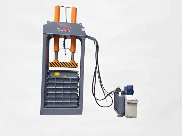 vertical scrap baler