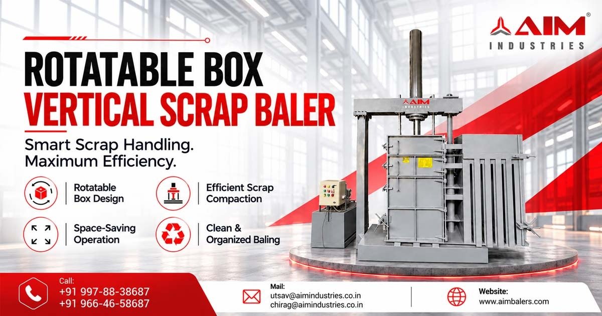 Rotatable Box Vertical Scrap Baler Machine in Lesotho